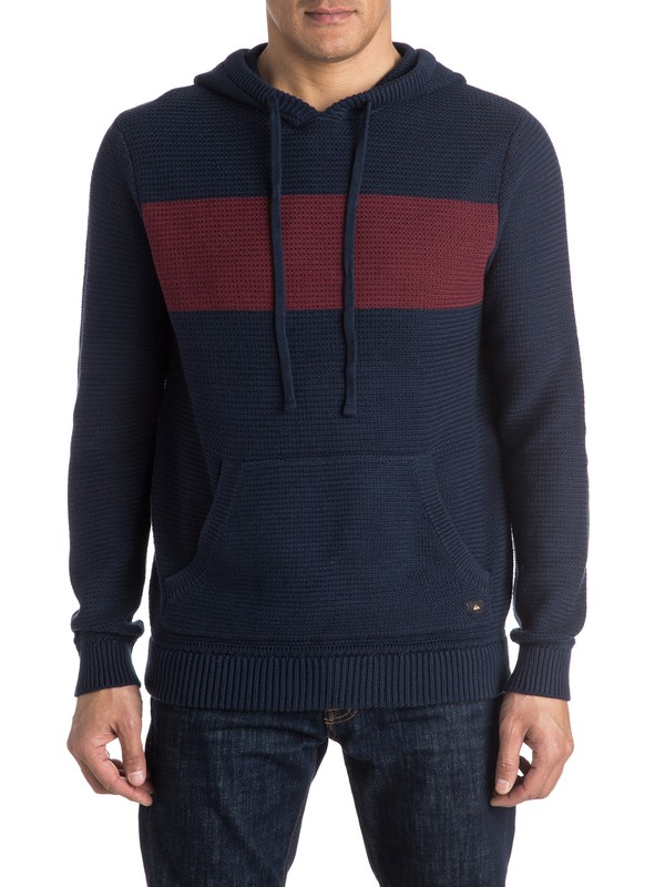 quiksilver, Invasion Hooded Sweater, NAVY BLAZER (byj0) 0 Invasion Hooded Sweater EQYSW03150 Quiksilver