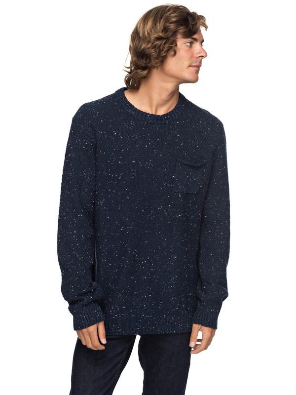 quiksilver, Newchester Pocket Sweater, NAVY BLAZER (byj0) 0 Newchester Pocket Sweater EQYSW03164 Quiksilver