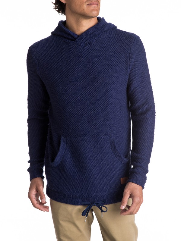 quiksilver, Lupao - Pull à capuche, MEDIEVAL BLUE (bte0) 0 Lupao - Pull à capuche Bleu EQYSW03187 Quiksilver