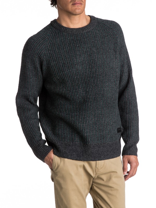 quiksilver, Bantay - Pull col rond, DARK GREY HEATHER (ktfh) 0 Bantay - Pull col rond EQYSW03191 Quiksilver