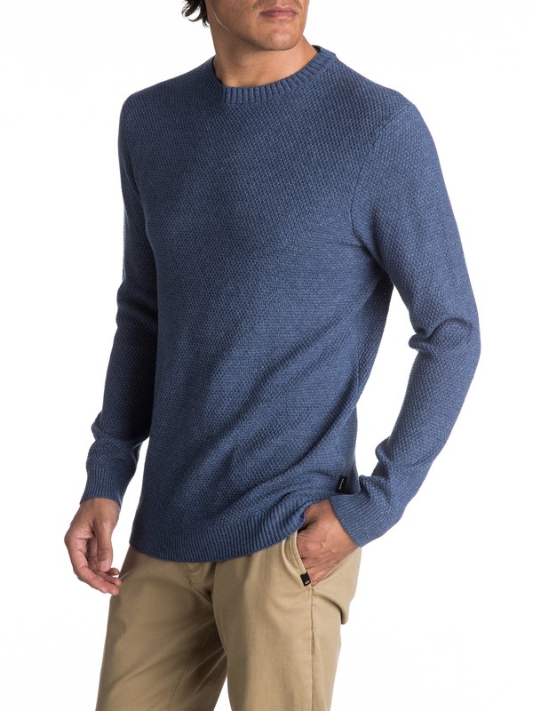 quiksilver, Future Wise Sweat - Pull pour Homme, MID INDIGO (bqk0) 0 Future Wise Sweat - Pull pour Homme EQYSW03202 Quiksilver