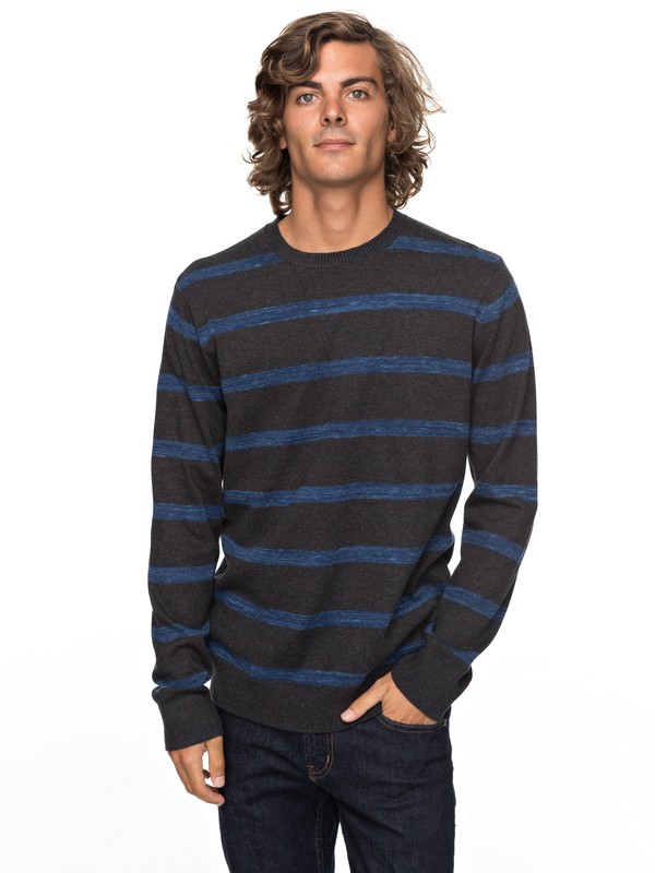 quiksilver, Slowcan - Pull col rond pour Homme, DGH GRINDLE SLOWCAN (krp3) 0 Slowcan - Pull col rond pour Homme Noir EQYSW03205 Quiksilver