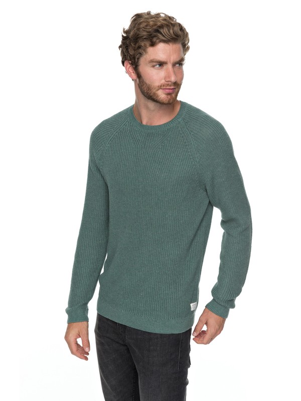 quiksilver, Rossemont - Pull col rond pour Homme, TRELLIS HEATHER (bkwh) 0 Rossemont - Pull col rond pour Homme Bleu EQYSW03208 Quiksilver