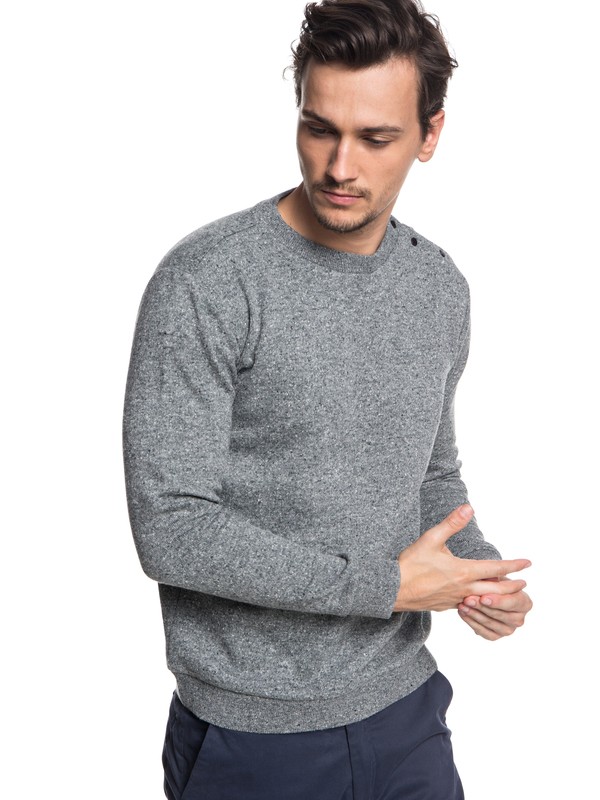 quiksilver, Quikbond - Bonded Jumper for Men, MEDIUM GREY HEATHER (kpvh) 0 Quikbond - Bonded Jumper for Men Black EQYSW03220 Quiksilver