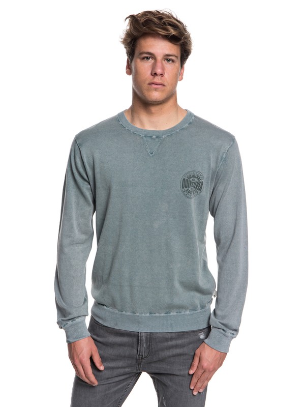 quiksilver, Miyako Reef - Jumper for Men, DARK FOREST (bpg0) 0 Miyako Reef - Jumper for Men Blue EQYSW03221 Quiksilver