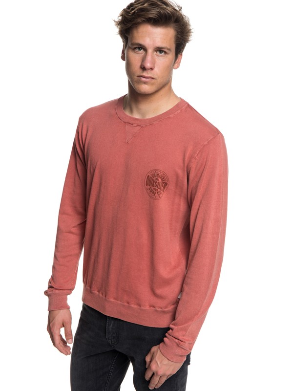 quiksilver, Miyako Reef - Jumper for Men, BARN RED (rqj0) 0 Miyako Reef - Jumper for Men Red EQYSW03221 Quiksilver