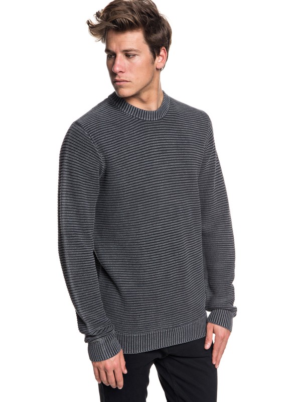 quiksilver, Inland Seto - Jumper for Men, TARMAC (kta0) 0 Inland Seto - Jumper for Men Black EQYSW03223 Quiksilver