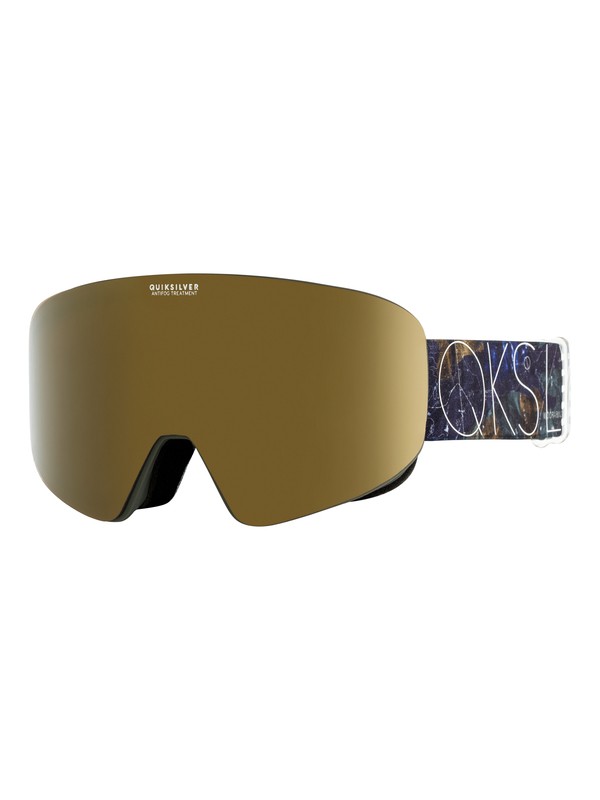 quiksilver, QS RC Snowboard/Ski Goggles, GRAPE LEAF_TANENBAUM (cre2) 0 QS RC Snowboard/Ski Goggles Brown EQYTG03053 Quiksilver