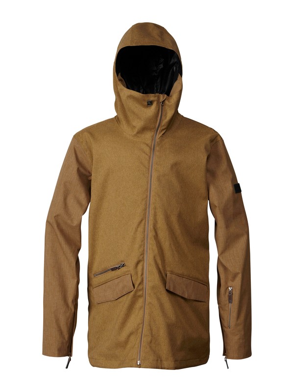 quiksilver, Elevation 15K Shell Jacket, TABACCO (cnk0) 0 Elevation 15K Shell Jacket EQYTJ00035 Quiksilver