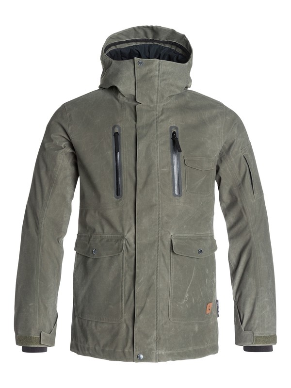 quiksilver, Dark And Stormy Snow Jacket, FOREST NIGHT (csn0) 0 Dark And Stormy Snow Jacket EQYTJ03009 Quiksilver