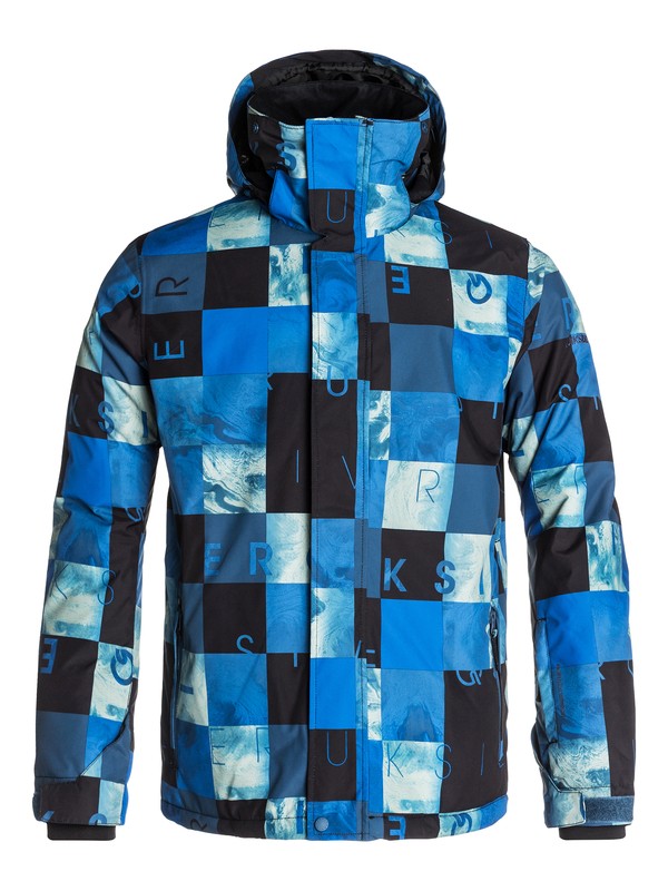 quiksilver, Mission Printed 10K Snow Jacket, CHECK KASPER SNOW DARK DENIM (brq2) 0 Mission Printed 10K Snow Jacket EQYTJ03017 Quiksilver