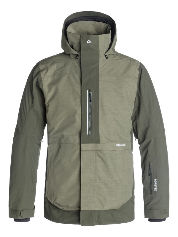 quiksilver, Travis Rice Exhibition 2L GORE-TEX Snow Jacket, DUSTY OLIVE (gpb0) 0 Travis Rice Exhibition 2L GORE-TEX Snow Jacket EQYTJ03022 Quiksilver