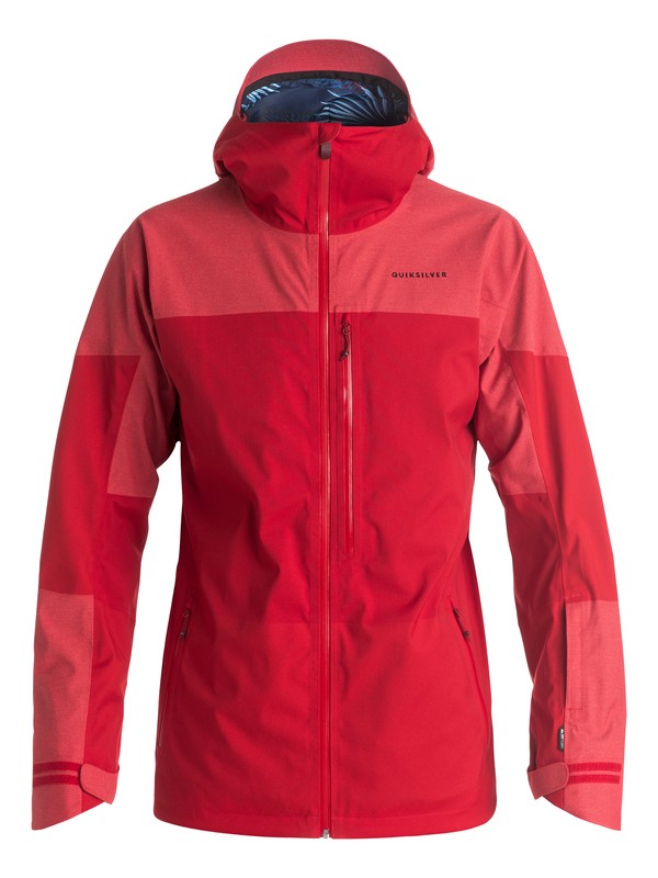quiksilver, Stencil Snow Jacket, RACING RED (rqr0) 0 Stencil Snow Jacket EQYTJ03056 Quiksilver