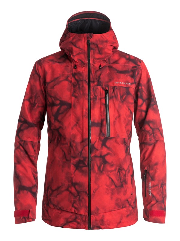 quiksilver, Impact Printed GORE-TEX® Snow Jacket, HIGHDYE RED (rqr6) 0 Impact Printed GORE-TEX® Snow Jacket EQYTJ03090 Quiksilver