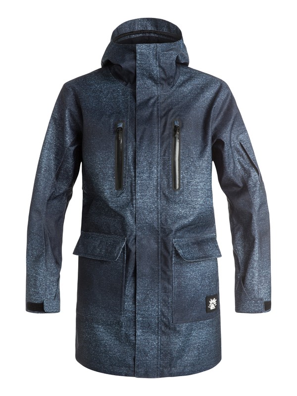 quiksilver, Quiksilver X Julien David Long Snow Jacket, ANTHRACITE (kvj0) 0 Quiksilver X Julien David Long Snow Jacket EQYTJ03092 Quiksilver