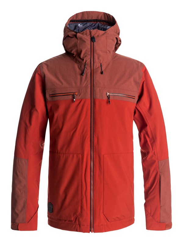 quiksilver, Сноубордическая куртка Arrow Wood, KETCHUP RED (rqp0) 0 Сноубордическая куртка Arrow Wood Красный EQYTJ03118 Quiksilver