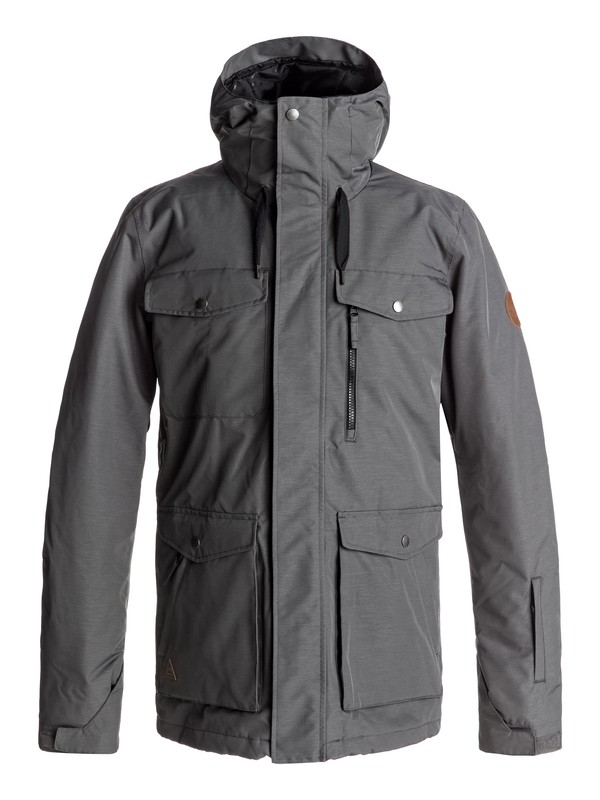 quiksilver, Raft - Snow Jacket, DARK SHADOW (krp0) 0 Raft - Snow Jacket Black EQYTJ03125 Quiksilver