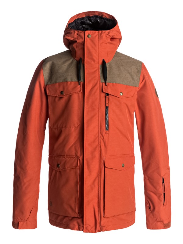 quiksilver, Raft - Chaqueta Para Nieve para Hombre, KETCHUP RED (rqp0) 0 Raft - Chaqueta Para Nieve para Hombre Rojo EQYTJ03125 Quiksilver