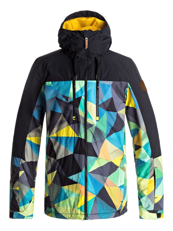 quiksilver, Mission Block - Veste de snow, VALLARTA BLUE GEO SPRAY (byh6) 0 Mission Block - Veste de snow Bleu EQYTJ03126 Quiksilver