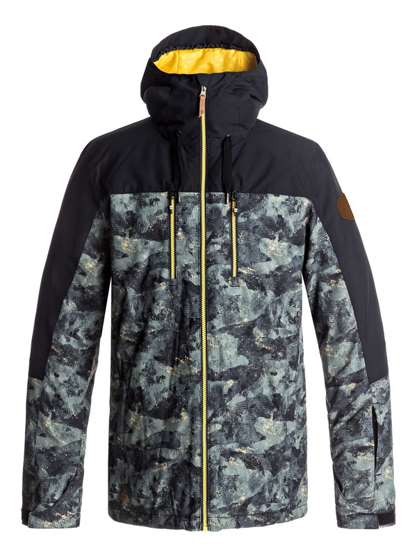 quiksilver, Mission Block - Snow Jacke, ANICAMO (cre6) 0 Mission Block - Snow Jacke Braun EQYTJ03126 Quiksilver