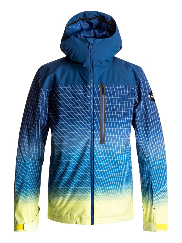 quiksilver, Gravity - Chaqueta Para Nieve para Hombre, SULPHUR SPRING TECH FADE (bsw9) 0 Gravity - Chaqueta Para Nieve para Hombre Azul EQYTJ03132 Quiksilver