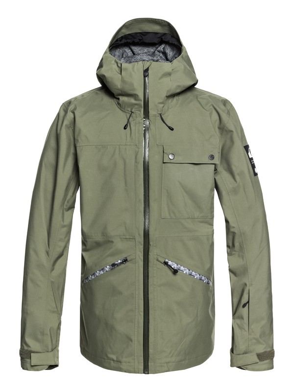 quiksilver, Snow SpinDye® - Shell Snow Jacket for Men, GRAPE LEAF (cre0) 0 Snow SpinDye® - Shell Snow Jacket for Men Brown EQYTJ03171 Quiksilver