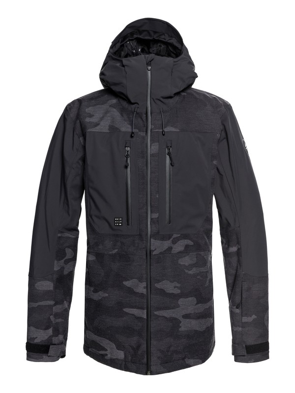 quiksilver, Fjord - Snow Jacket, PHANTOM (kta0) 0 Fjord - Snow Jacket EQYTJ03175 Quiksilver