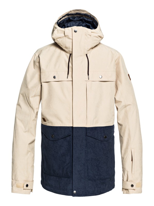 quiksilver, Horizon - Military Snow Jacket for Men, MOJAVE DESERT (tgl0) 0 Horizon - Military Snow Jacket for Men Beige EQYTJ03177 Quiksilver
