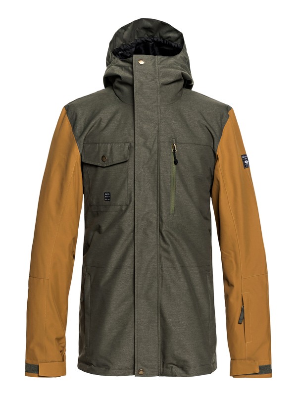 quiksilver, MISSION 3N1 JK, GRAPE LEAF (cre0) 0 MISSION 3N1 JK Marrón EQYTJ03184 Quiksilver