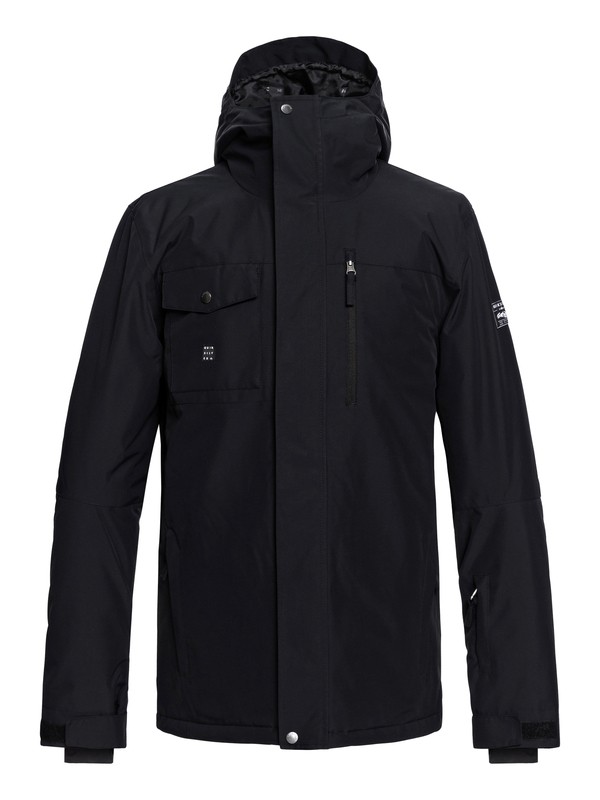 quiksilver, Mission Snow Jacket, BLACK (kvj0) 0 Mission Snow Jacket Black EQYTJ03185 Quiksilver