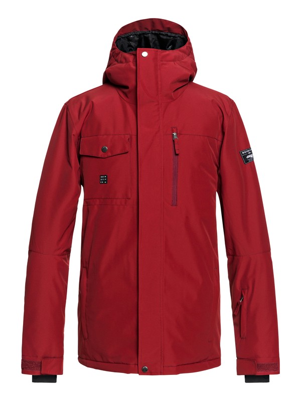 quiksilver, Mission Snow Jacket, SUN-DRIED TOMATO (rzc0) 0 Mission Snow Jacket Red EQYTJ03185 Quiksilver