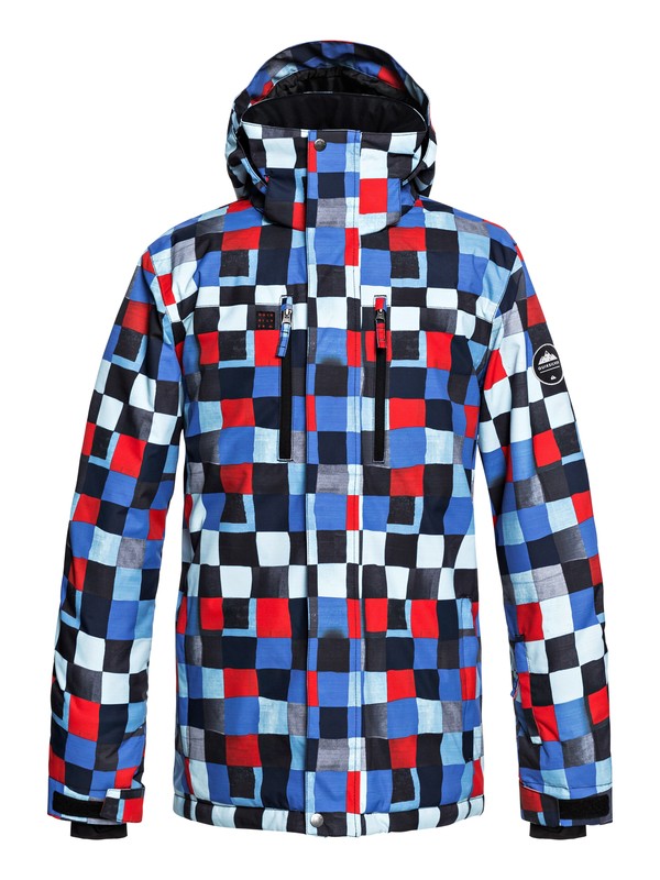 quiksilver, Сноубордическая куртка Mission, DRESS BLUE_CHECK ATOMIC (btk1) 0 Сноубордическая куртка Mission Синий EQYTJ03186 Quiksilver