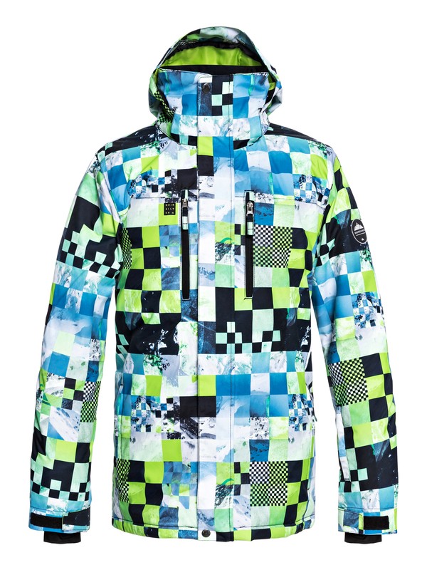 quiksilver, Mission - Snow Jacket for Men, LIME GREEN_MONEY TIME (gjz4) 0 Mission - Snow Jacket for Men Green EQYTJ03186 Quiksilver