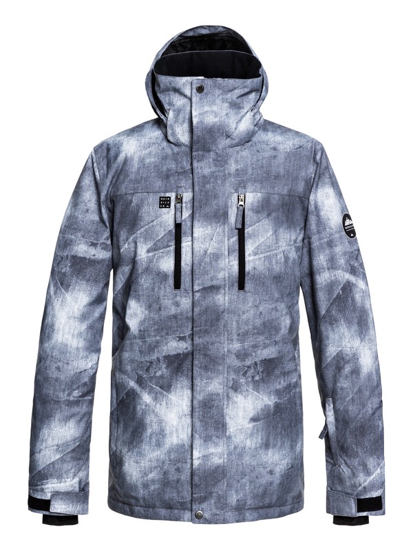 quiksilver, Mission Snow Jacket, GREY_SIMPLE TEXTURE (kpg2) 0 Mission Snow Jacket Black EQYTJ03186 Quiksilver