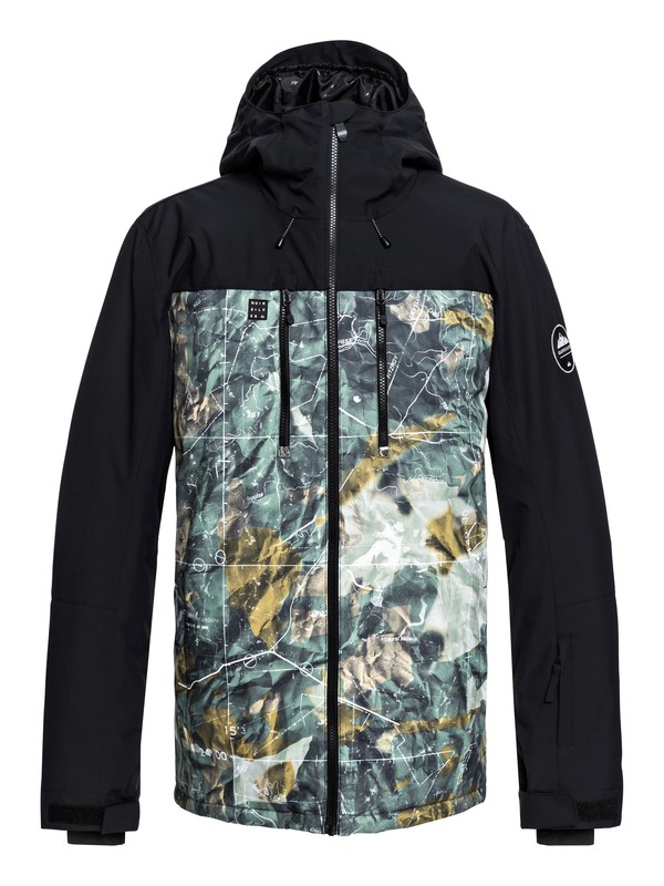 quiksilver, Mission Block Snow Jacket, GRAPE LEAF_TANENBAUM (cre2) 0 Mission Block Snow Jacket Brown EQYTJ03187 Quiksilver