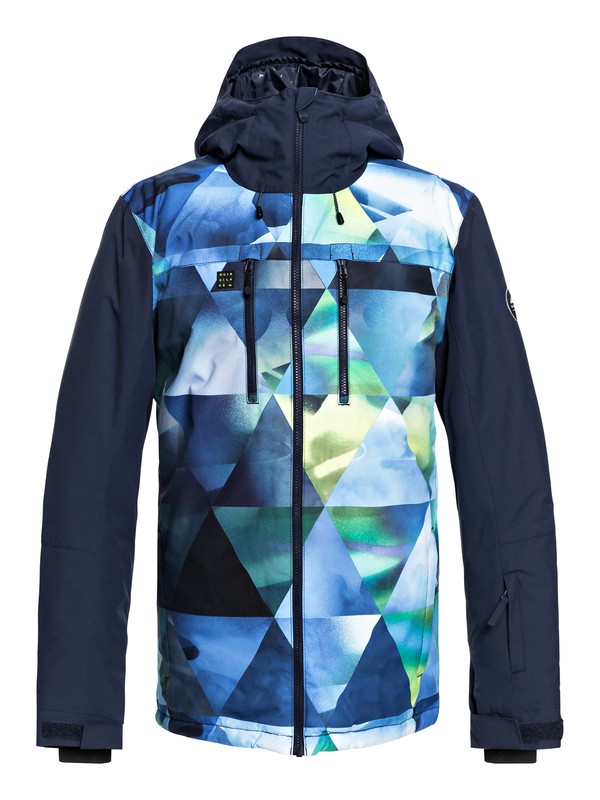 quiksilver, Mission Block - Snow Jacket for Men, LIME GREEN_STRETCH THE UNIVERS (gjz5) 0 Mission Block - Snow Jacket for Men Green EQYTJ03187 Quiksilver