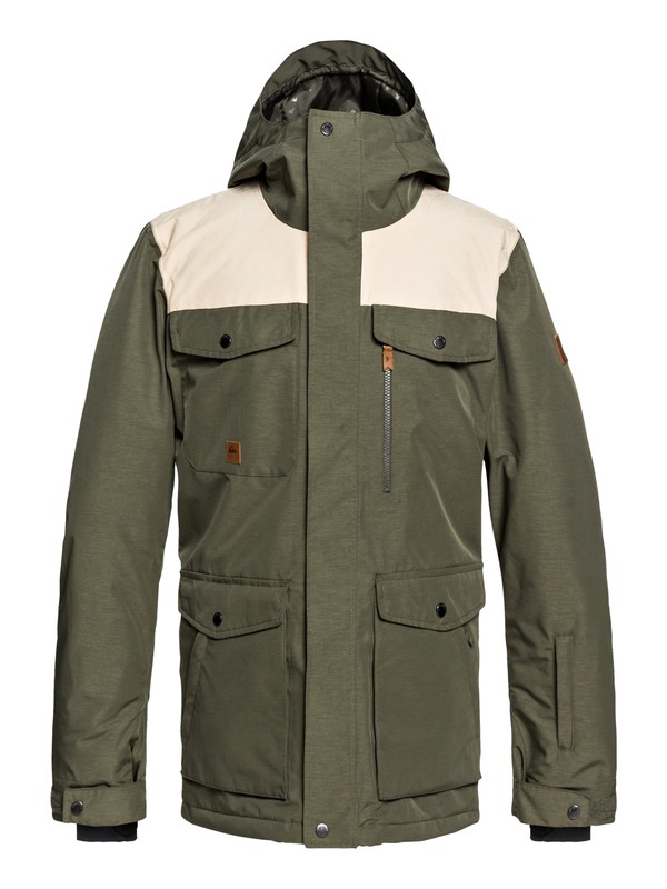 quiksilver, Raft Snow Jacket, GRAPE LEAF (cre0) 0 Raft Snow Jacket Brown EQYTJ03188 Quiksilver