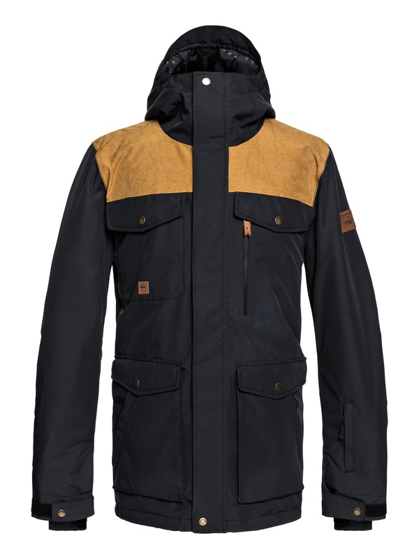quiksilver, Raft Snow Jacket, BLACK (kvj0) 0 Raft Snow Jacket Black EQYTJ03188 Quiksilver