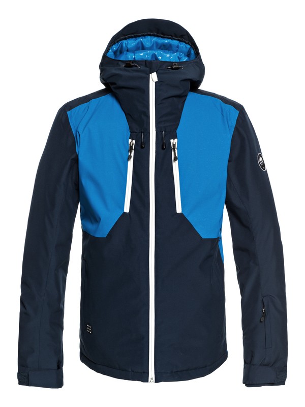 quiksilver, Mission Plus - Snow Jacket for Men, DRESS BLUES (btk0) 0 Mission Plus - Snow Jacket for Men Blue EQYTJ03189 Quiksilver