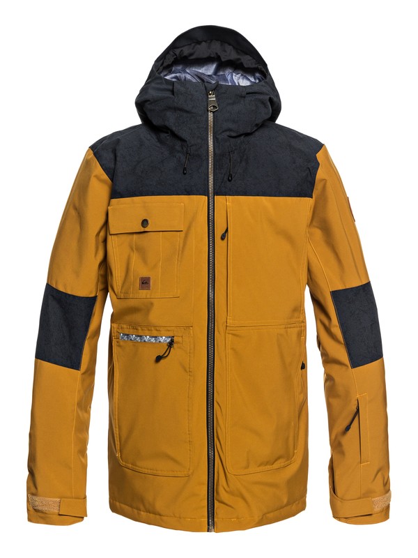 quiksilver, Arrow Wood - Snow Jacket for Men, GOLDEN BROWN (cpd0) 0 Arrow Wood - Snow Jacket for Men Brown EQYTJ03191 Quiksilver