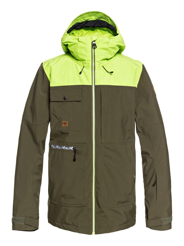 quiksilver, Arrow Wood - Snow Jacket for Men, GRAPE LEAF (cre0) 0 Arrow Wood - Snow Jacket for Men Brown EQYTJ03191 Quiksilver