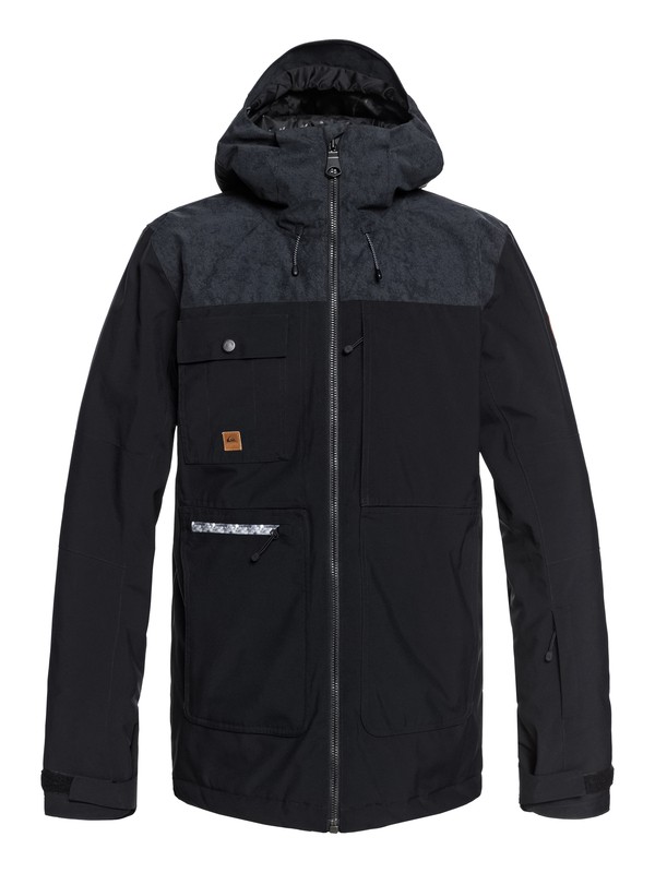 quiksilver, Arrow Wood Snow Jacket, BLACK (kvj0) 0 Arrow Wood Snow Jacket Black EQYTJ03191 Quiksilver