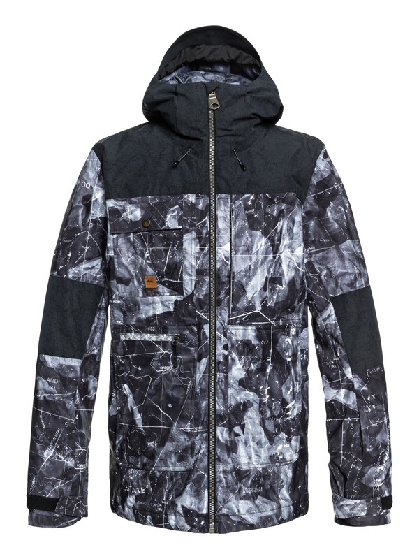 quiksilver, Arrow Wood Snow Jacket, BLACK_TANNENBAUM (kvj8) 0 Arrow Wood Snow Jacket Black EQYTJ03191 Quiksilver
