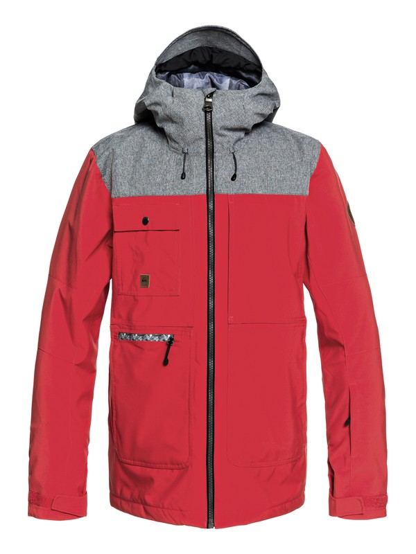 quiksilver, Arrow Wood - Snow Jacket for Men, FLAME (rpz0) 0 Arrow Wood - Snow Jacket for Men Red EQYTJ03191 Quiksilver