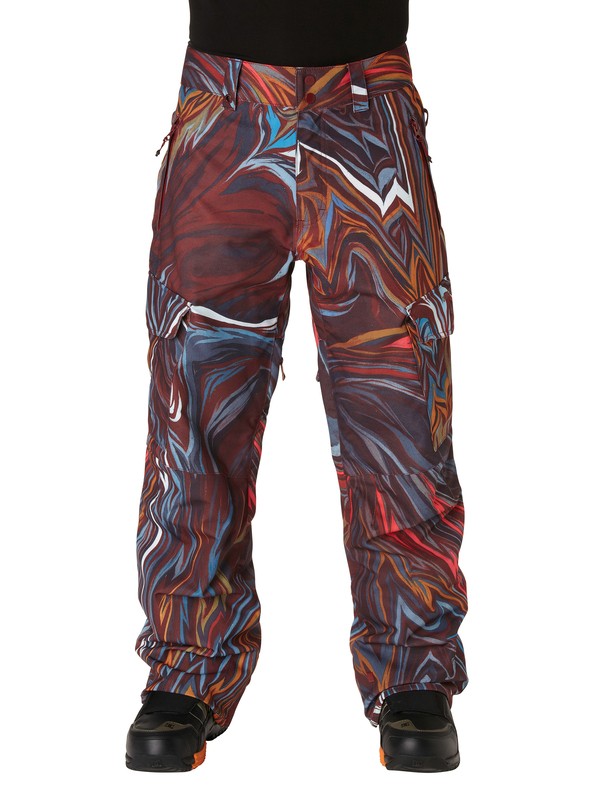 quiksilver, Travis Rice Porter 10K Printed Ins Pnt, LINE WORK (rqf3) 0 Travis Rice Porter 10K Printed Ins Pnt EQYTP00034 Quiksilver
