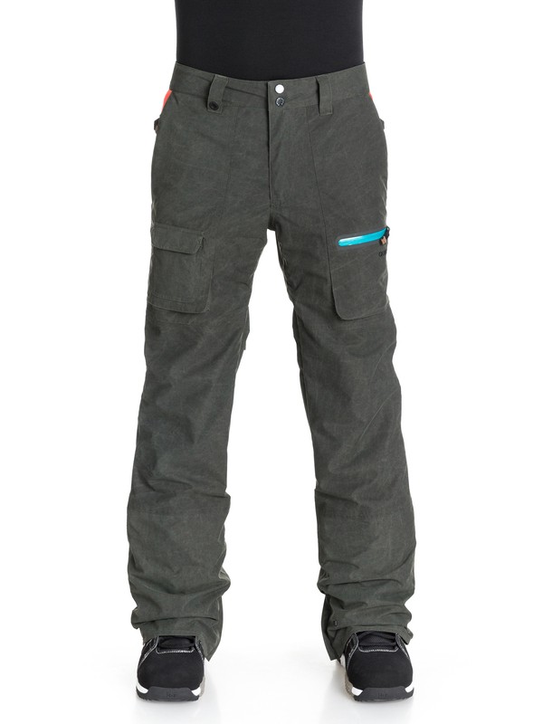 quiksilver, Alex Courtes Dark And Stormy 15K Snow Pants, BLACK (kvj0) 0 Alex Courtes Dark And Stormy 15K Snow Pants EQYTP03024 Quiksilver
