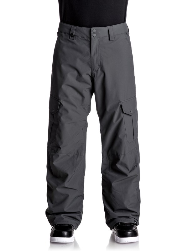 quiksilver, Porter Snow Pants, DARK SHADOW (krp0) 0 Porter Snow Pants Black EQYTP03062 Quiksilver