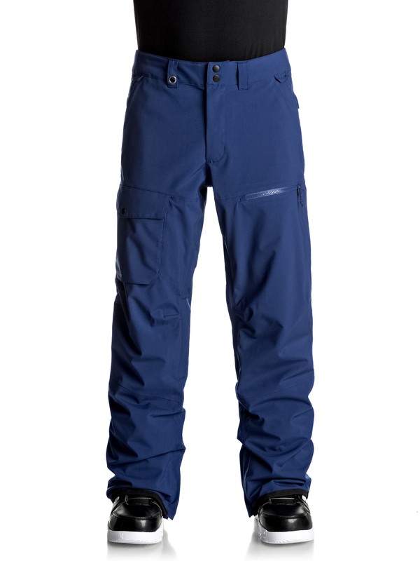 quiksilver, Utility Stretch Snow Pants, ESTATE BLUE (bsw0) 0 Utility Stretch Snow Pants EQYTP03076 Quiksilver
