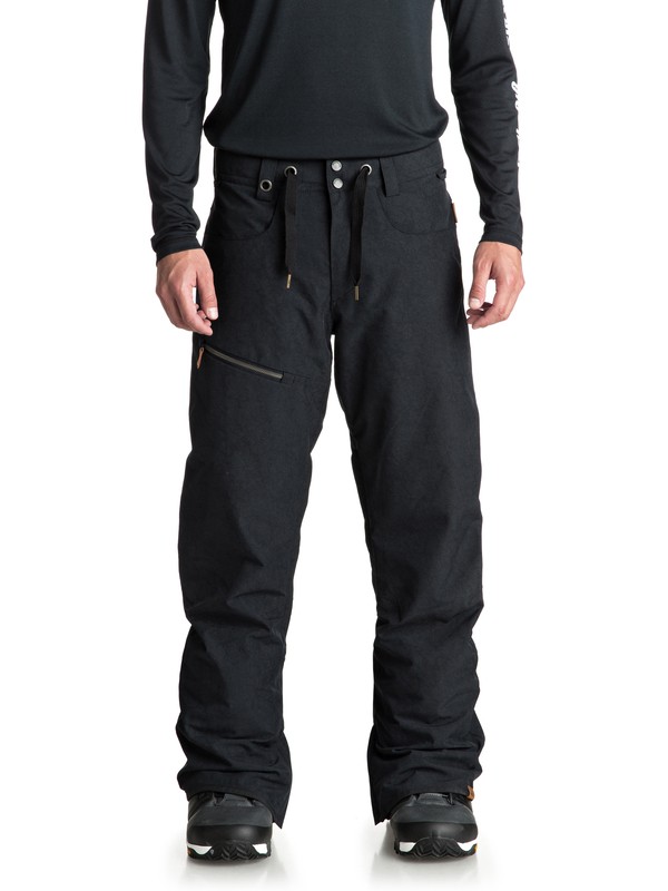 quiksilver, Forest Oak Snow Pants, BLACK (kvj0) 0 Forest Oak Snow Pants Black EQYTP03084 Quiksilver
