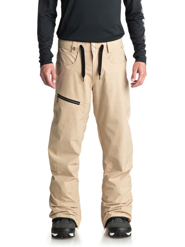 quiksilver, Forest Oak Snow Pants, MOJAVE DESERT (tgl0) 0 Forest Oak Snow Pants Beige EQYTP03084 Quiksilver